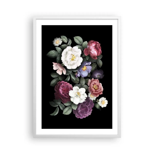Poster in een witte lijst - Uit de Engelse tuin - 50x70 cm
