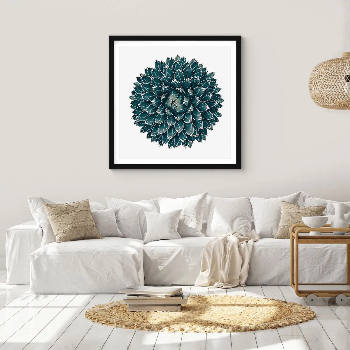 Poster in een zwarte lijst - De ster van de woestijn - 40x40 cm