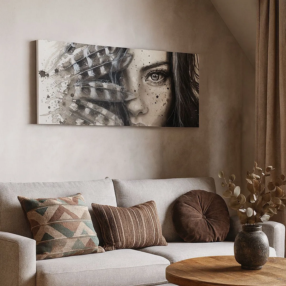 Schilderen op canvas - Wilde schoonheid - 100x40 cm