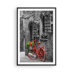 Poster in een zwarte lijst - Toscaanse steeg - 61x91 cm