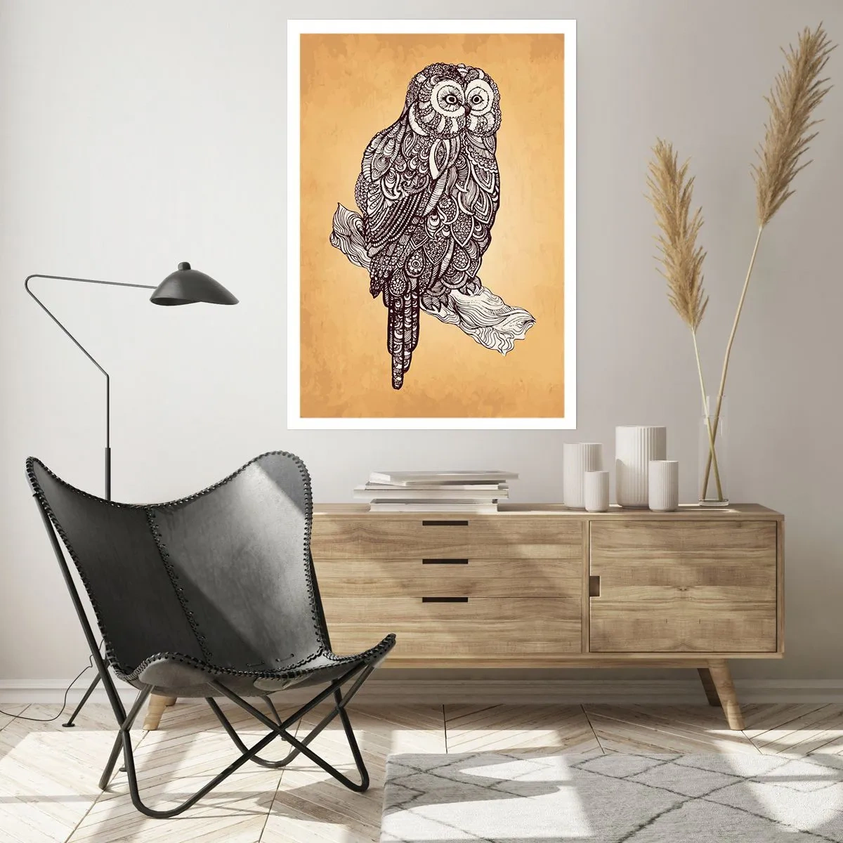 Poster - Ingewikkelde ornamenten van wijsheid - 50x70 cm