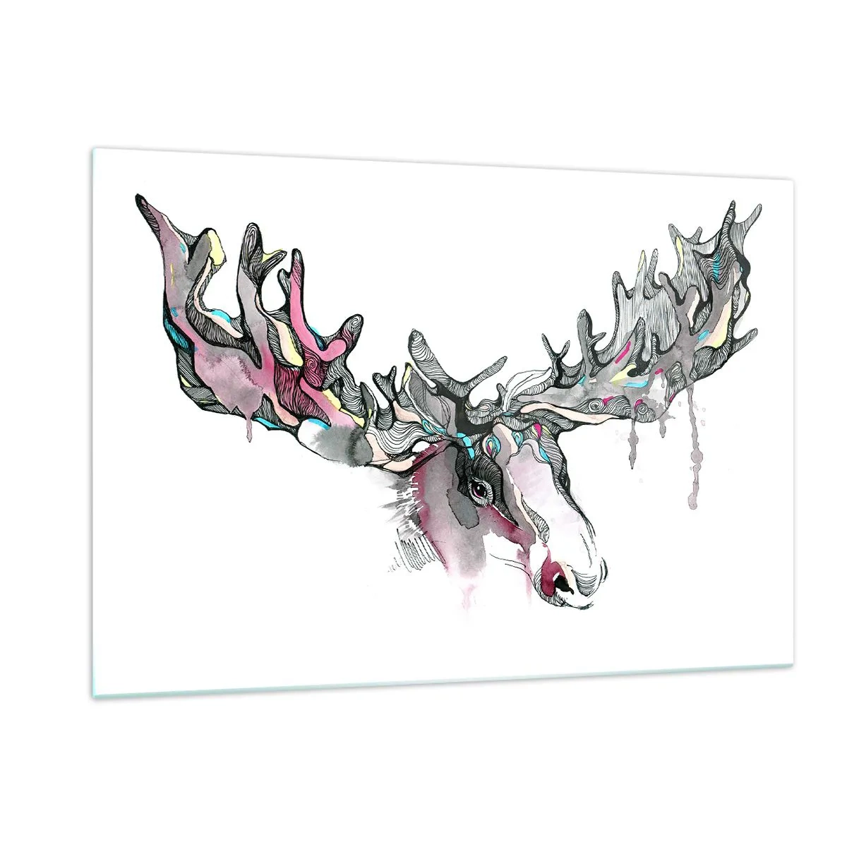 Schilderen op glas - Kroon van de boskoning - 120x80 cm