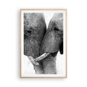 Een poster in een licht eiken lijst - Oprechte bekentenis - 61x91 cm