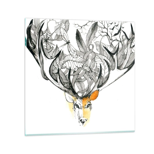 Schilderen op glas - Hoorns van overvloed - 40x40 cm
