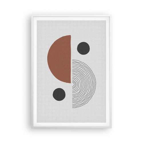 Poster in een witte lijst - Perfectie van het wiel - 70x100 cm