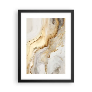 Poster in een zwarte lijst - Abstractie: schoonheid en goedheid - 30x40 cm