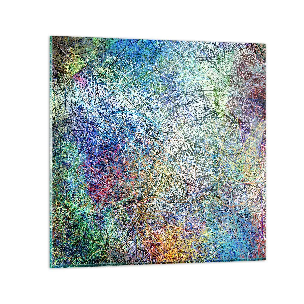 Schilderen op glas - Het is niet zo eenvoudig - 70x70 cm