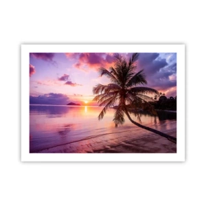 Poster - Geluk tot aan de horizon - 70x50 cm