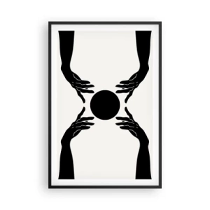 Poster in een zwarte lijst - Geheim teken - 61x91 cm
