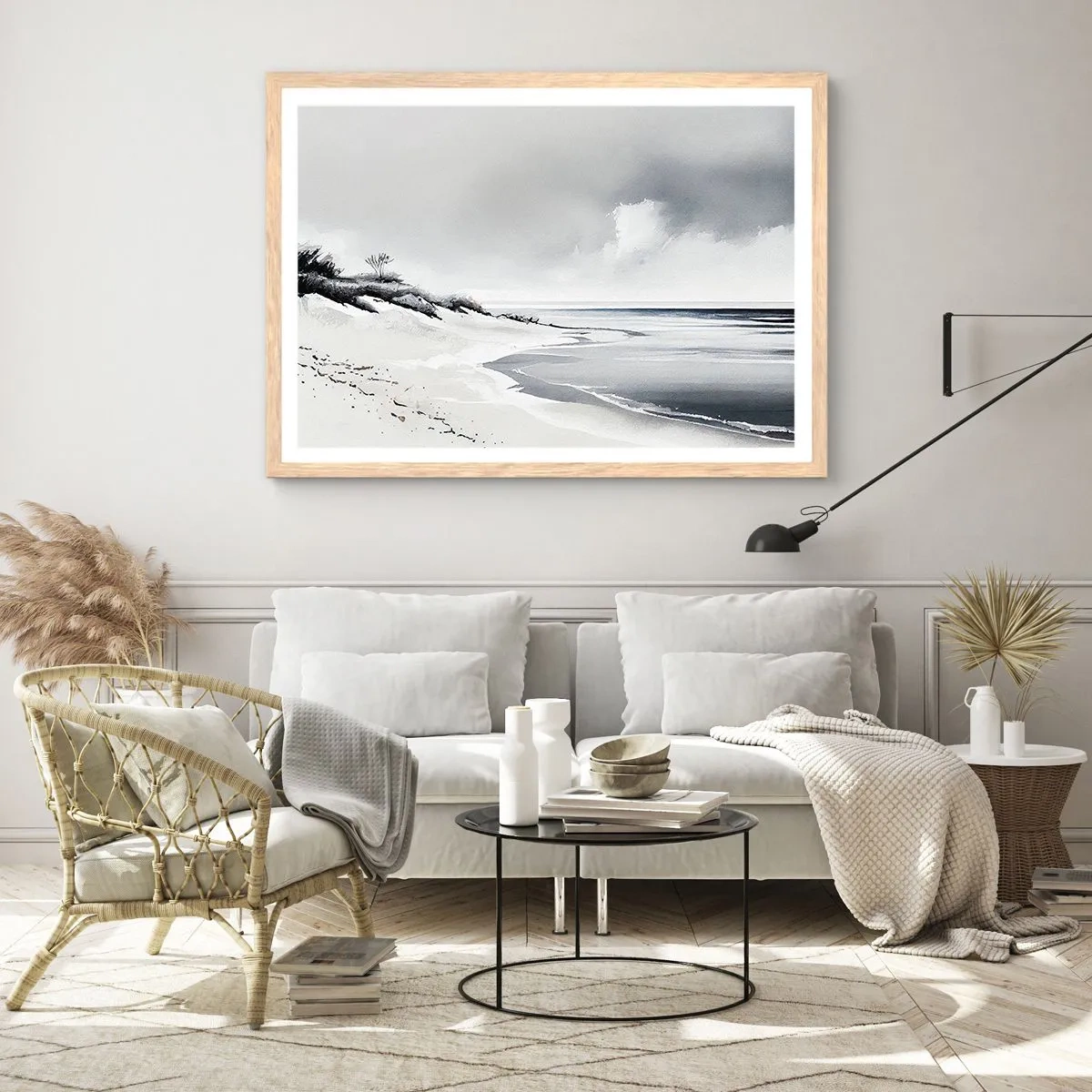 Een poster in een licht eiken lijst - Voor altijd samen - 91x61 cm