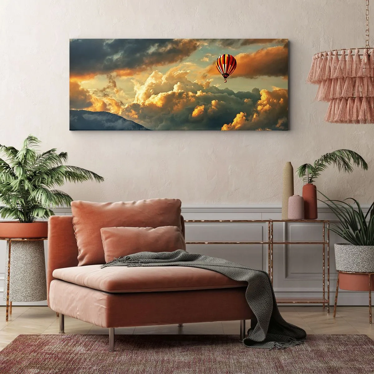 Schilderen op canvas - Ik vlieg omdat ik dat wil - 100x40 cm