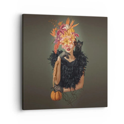 Schilderen op canvas - De spreuk van een heks - 40x40 cm