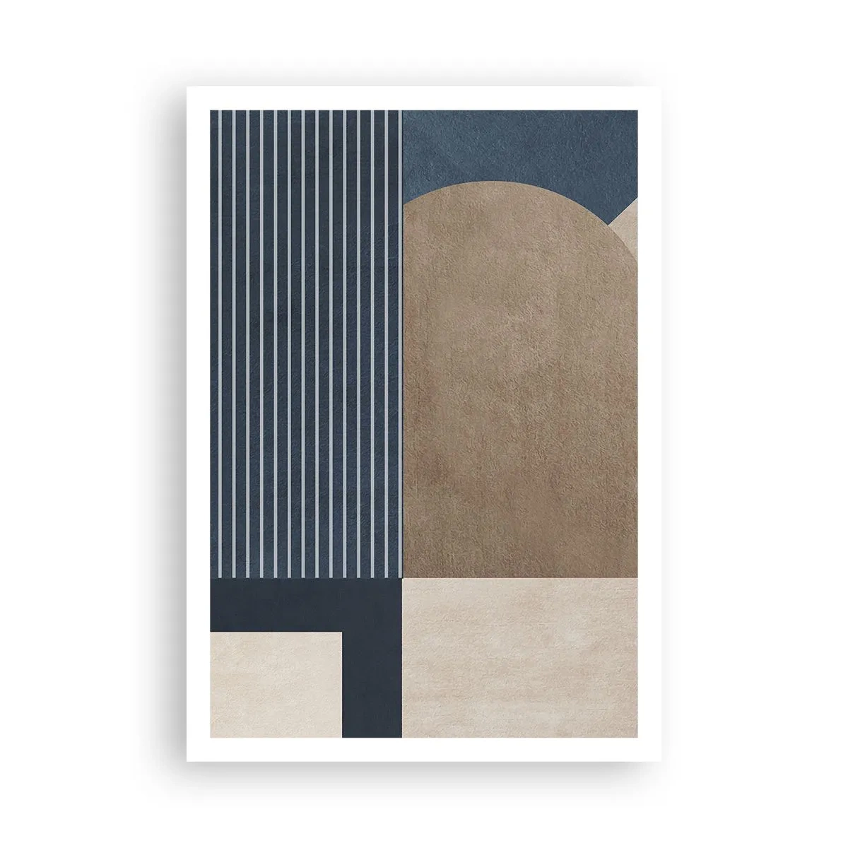 Poster - Een compositie van eenvoud en rondheid - 70x100 cm