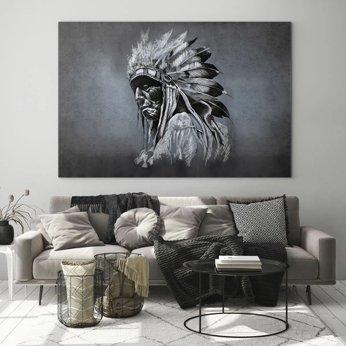 Schilderen op glas - Keer terug naar de wortels - 100x70 cm