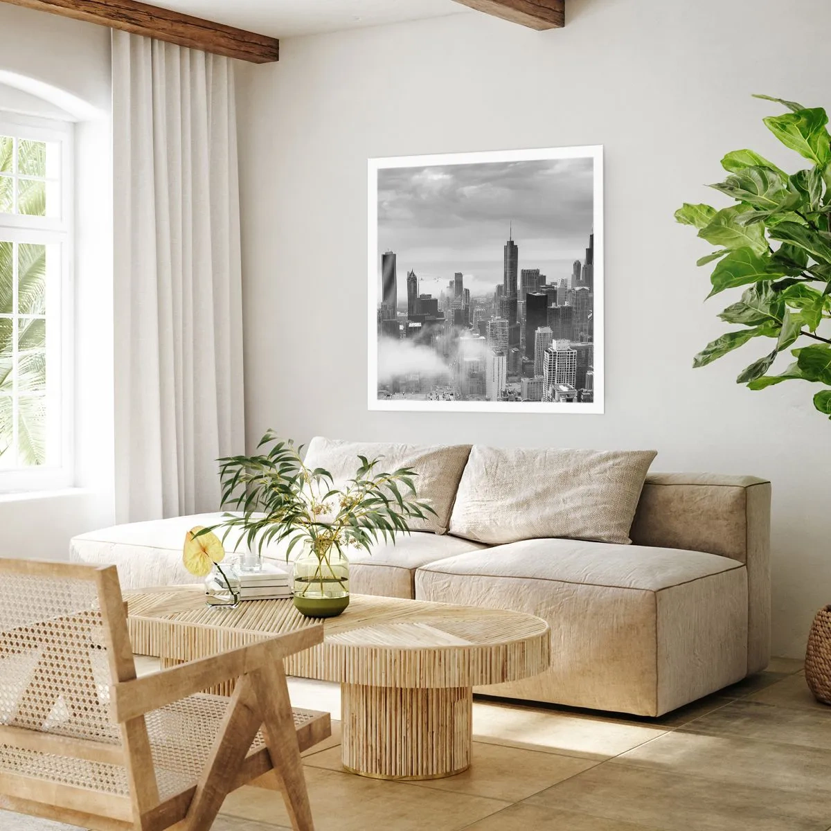 Poster - Amerikaans landschap - 60x60 cm