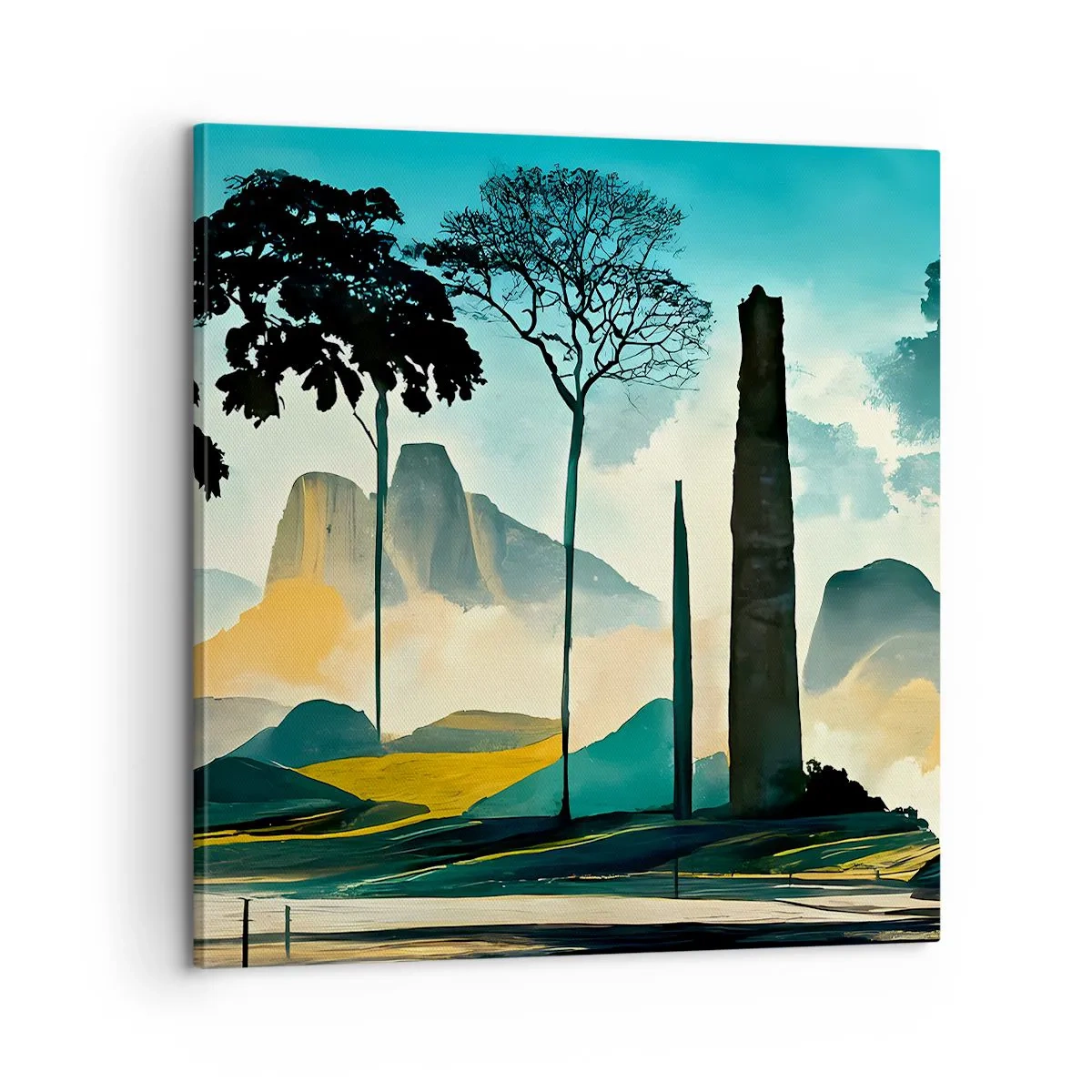 Schilderen op canvas - Nog hoger en hoger - 60x60 cm