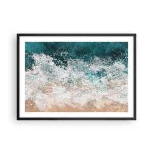 Poster in een zwarte lijst - Zeeverhalen - 70x50 cm