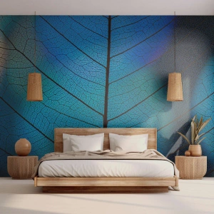 Fotobehang Standard Eco - Ingewikkelde constructie - Blad, Natuur, Plant - 200x140 cm