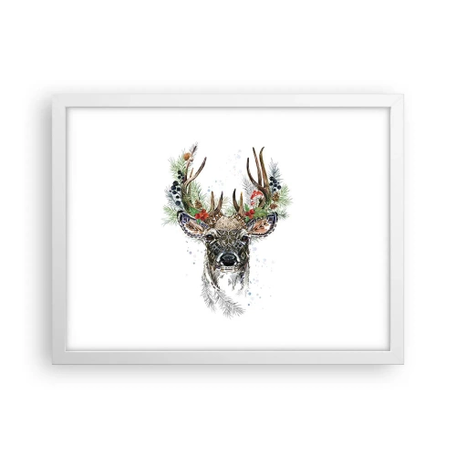 Poster in een witte lijst - In een feestelijk gewaad - 40x30 cm