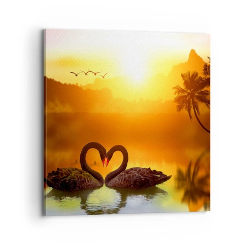 Schilderen op canvas - Alles gaat samen - 70x70 cm