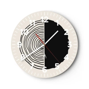 Wandklok - Klok - Half om half - 30x30 cm