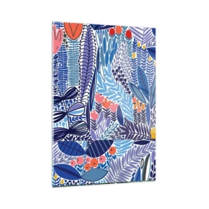 Schilderen op glas - Hawaiiaanse tuin - 50x70 cm