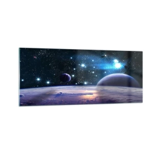 Schilderen op glas - Nog steeds alleen? - 100x40 cm