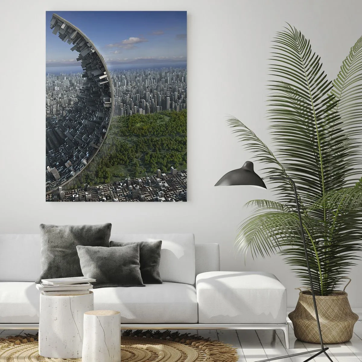 Schilderen op glas - De natuur is eeuwig - 50x70 cm