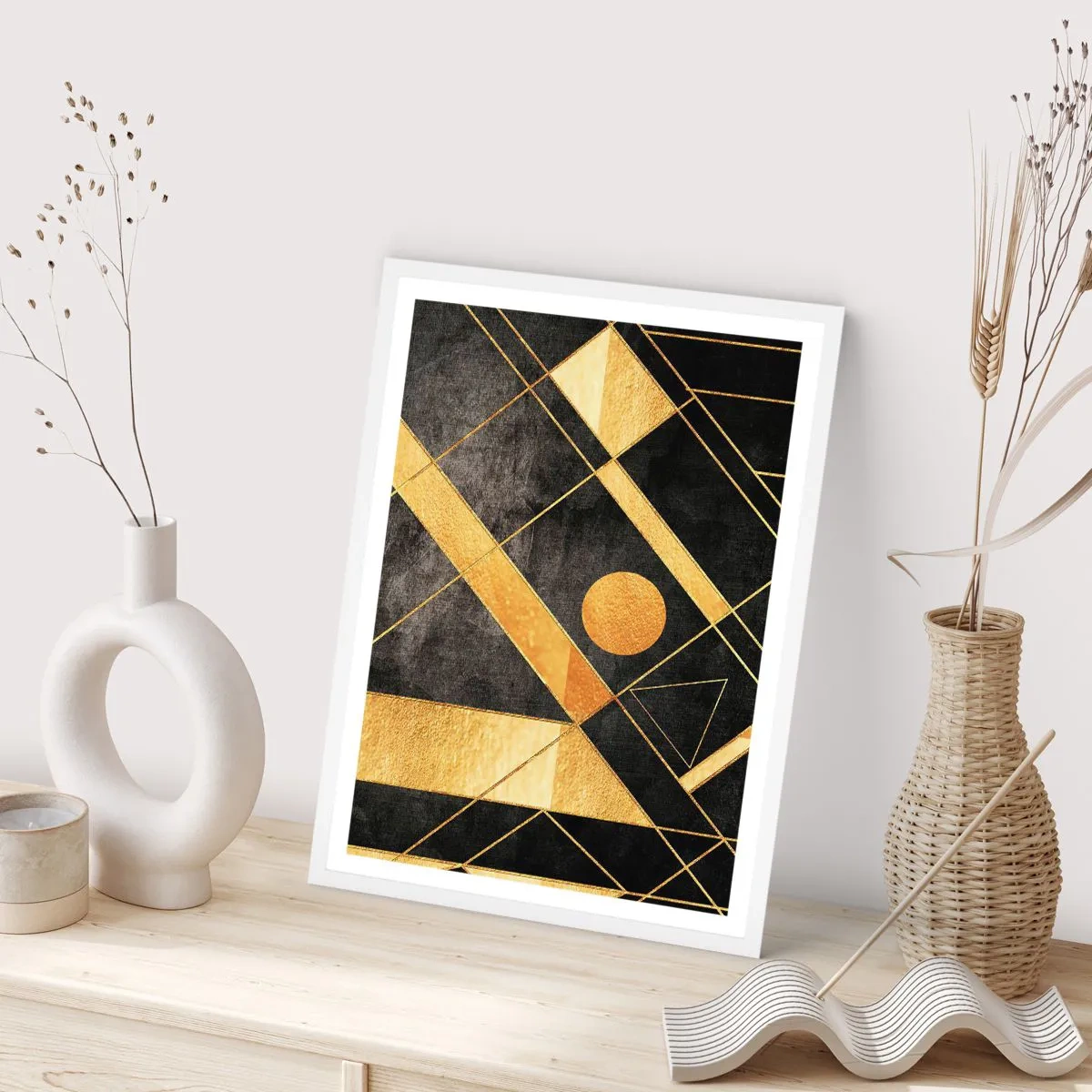 Poster in een witte lijst - De zon van de woestijn - 70x100 cm