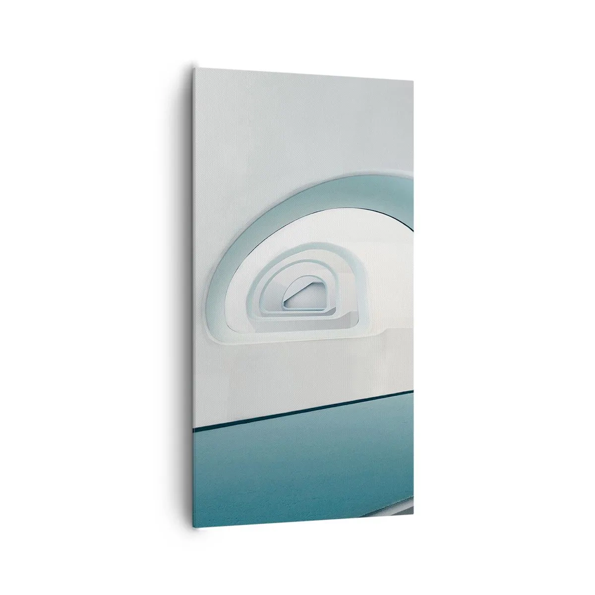 Schilderen op canvas - Naar de bodem van de blauwe - 65x120 cm