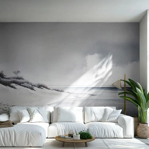 Fotobehang op maat Premium Canvas - Voor altijd samen - Duinen, Strand, Oceaan