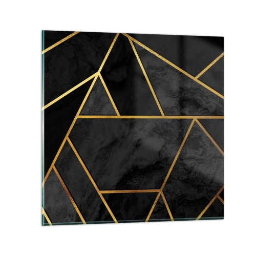 Schilderen op glas - Duisternis en glans - 30x30 cm