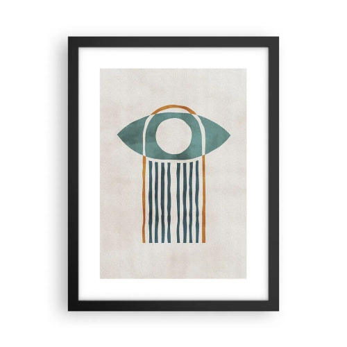 Poster in een zwarte lijst - Tekens en rituelen - 30x40 cm