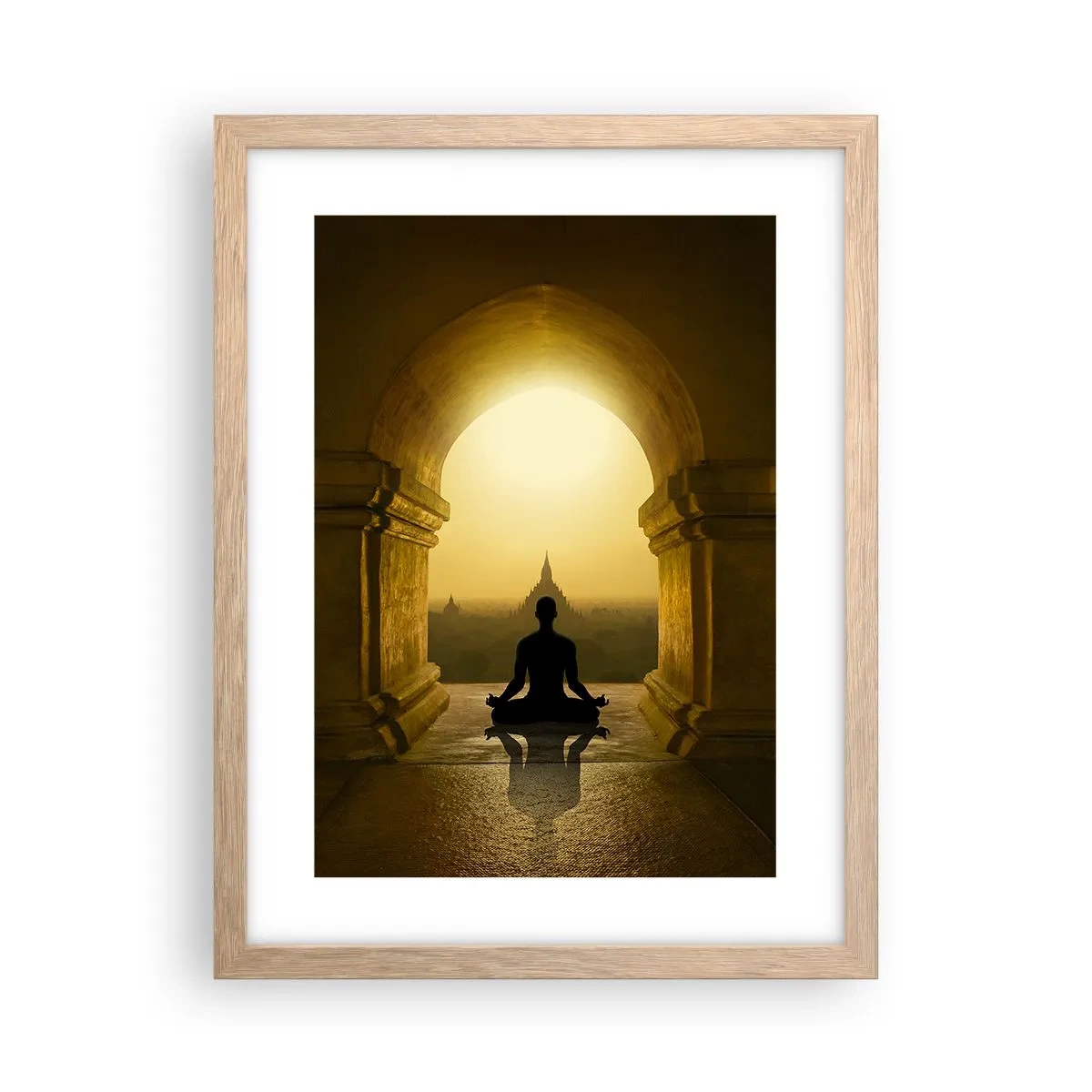 Een poster in een licht eiken lijst - Volledige harmonie - 30x40 cm