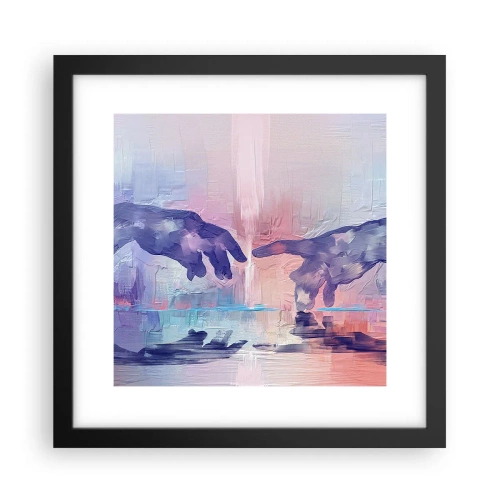 Poster in een zwarte lijst - Goddelijke levensvonk - 30x30 cm
