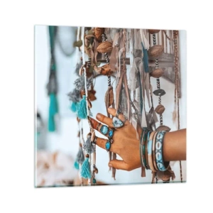 Schilderen op glas - Lokale schatten - 30x30 cm