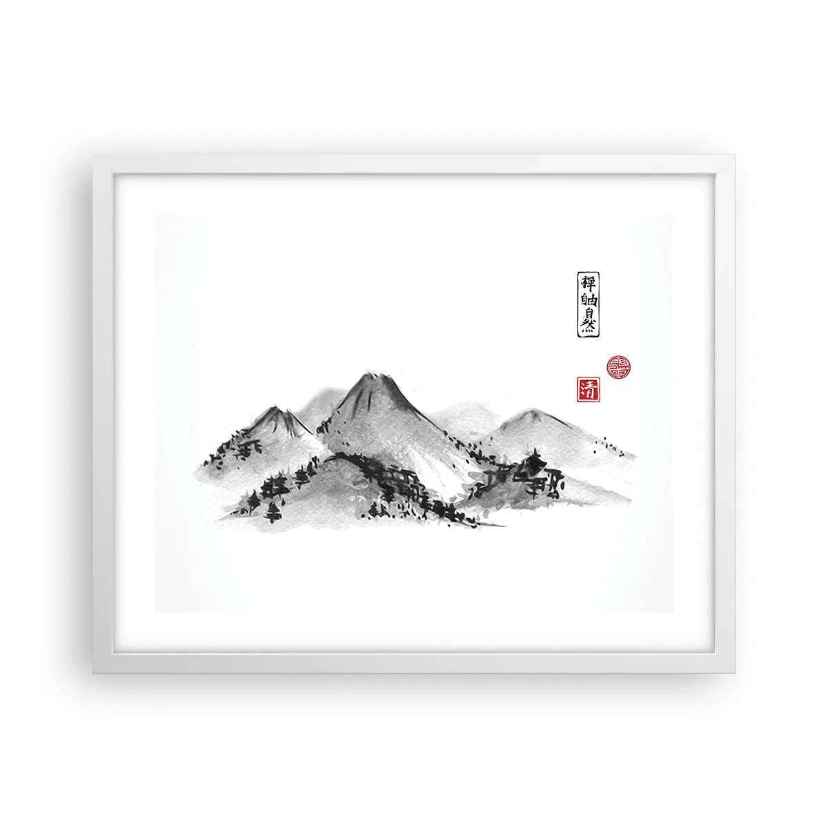 Poster in een witte lijst - Oneindige verte - 50x40 cm