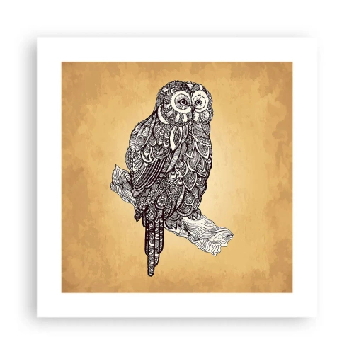 Poster - Ingewikkelde ornamenten van wijsheid - 40x40 cm