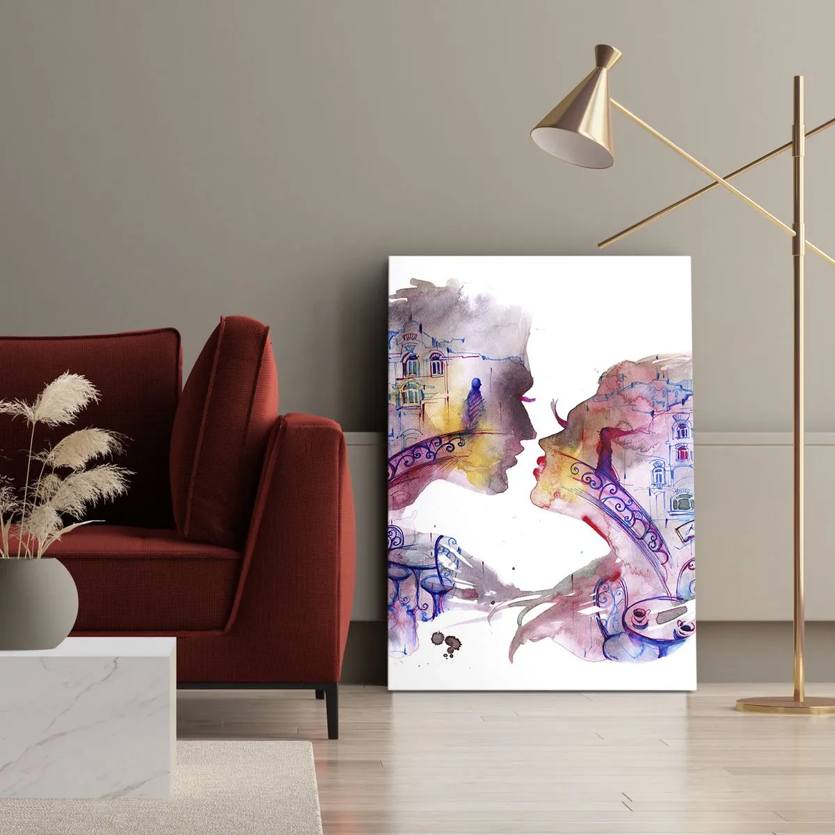 Schilderen op canvas - De geheime brug van zuchten - 45x80 cm