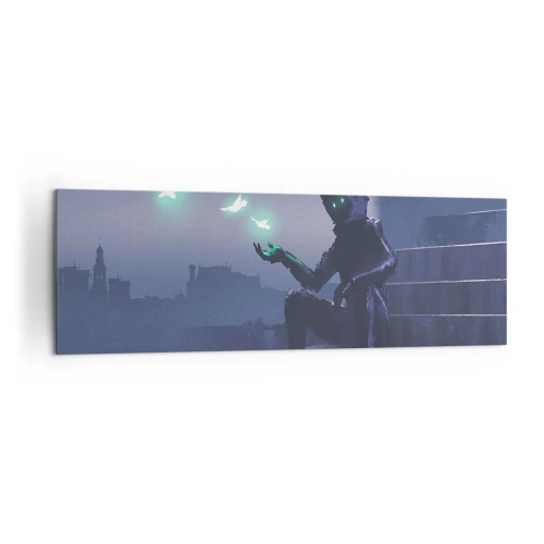 Schilderen op canvas - Het leven komt terug - 160x50 cm