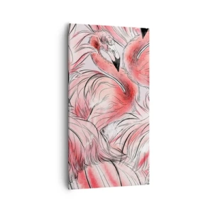 Schilderen op canvas - Vogelcorps de ballet - 55x100 cm