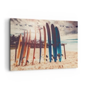 Schilderen op canvas - Weltrusten, zie je morgen - 100x70 cm