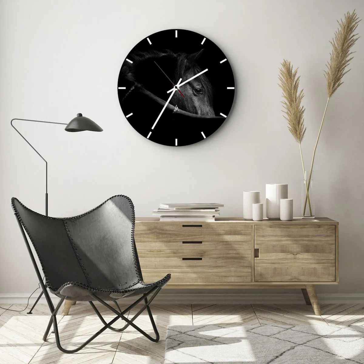 Wandklok - Klok - Zwarte Prins - 30x30 cm