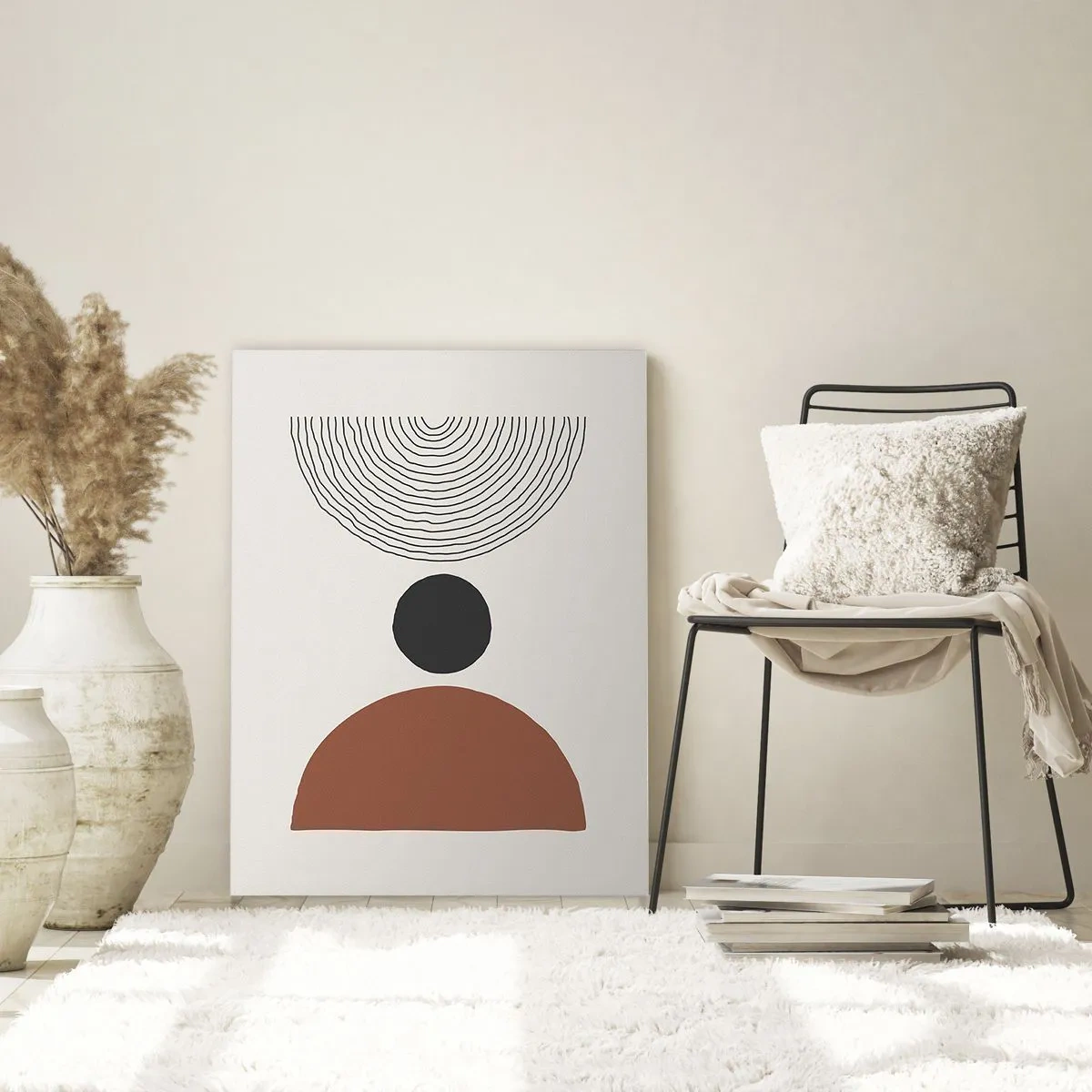 Schilderen op glas - Het middelpunt van de aandacht - 50x70 cm