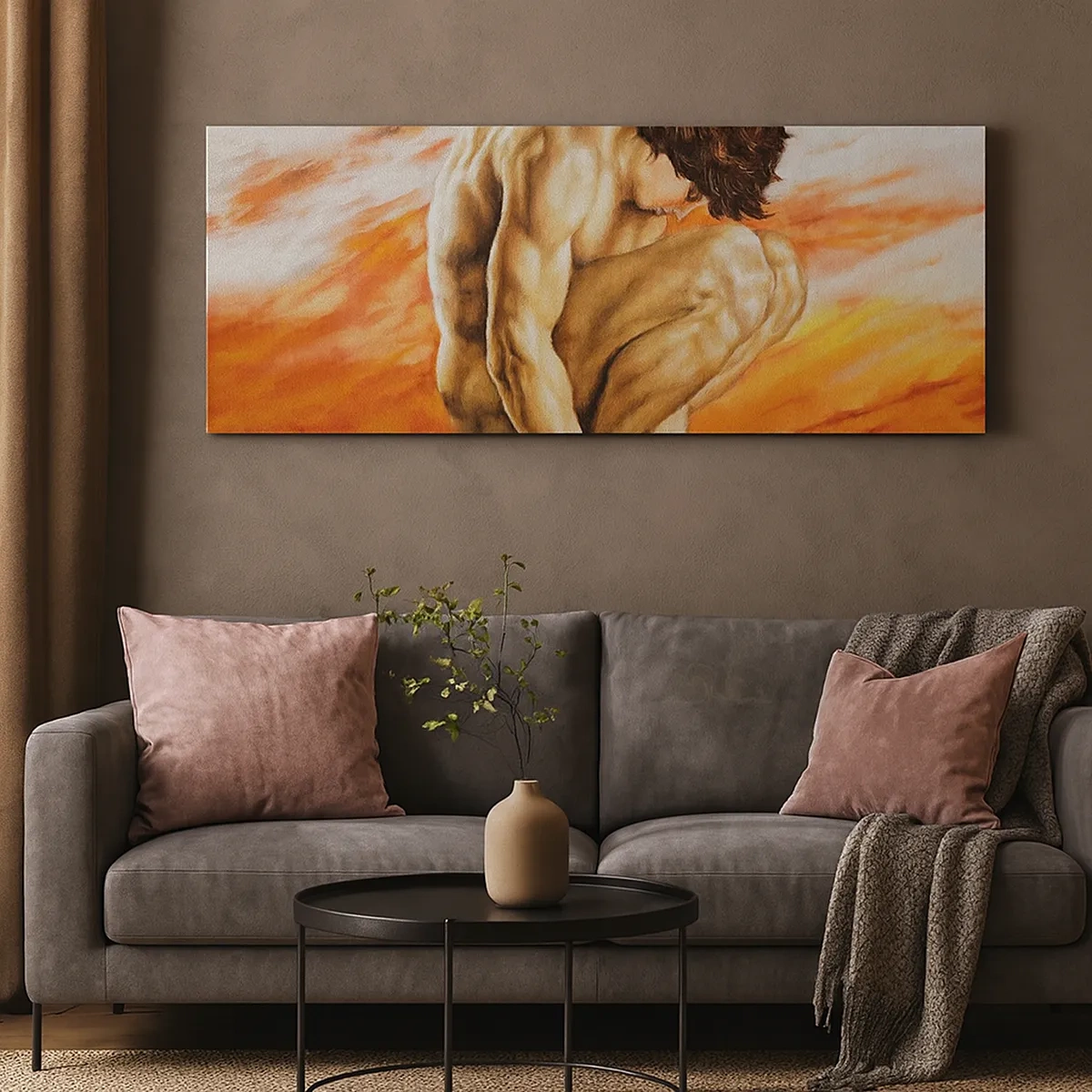 Schilderen op canvas - Ondergedompeld in zichzelf - 30x30 cm