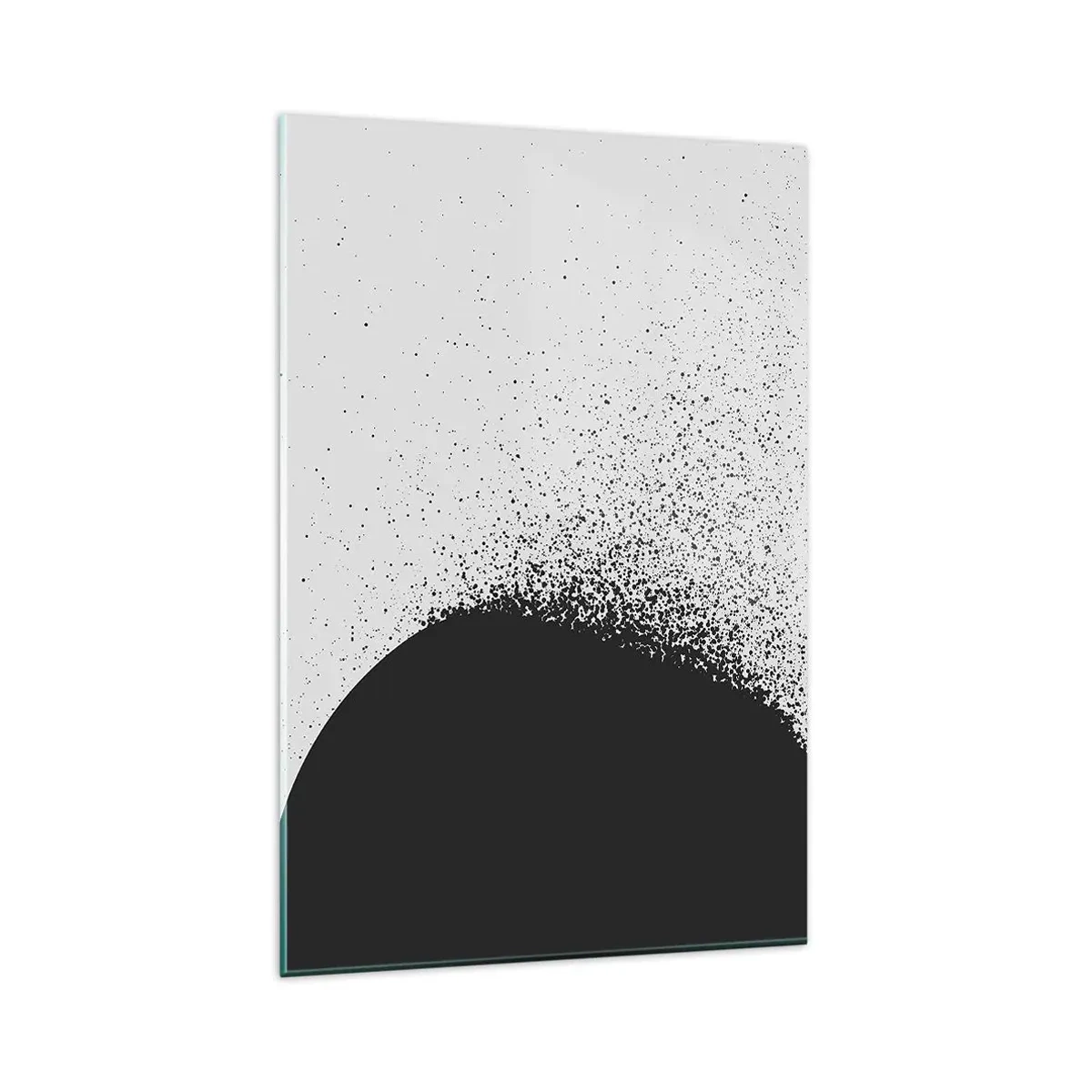 Schilderen op glas - Beweging van moleculen - 80x120 cm