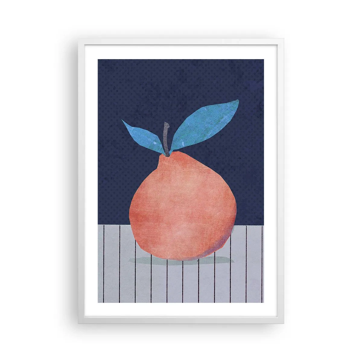 Poster in een witte lijst - Convexiteit en vlak - 50x70 cm