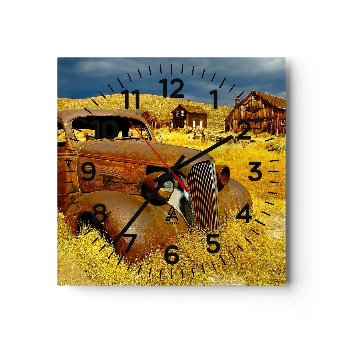 Wandklok - Klok - Een welverdiende rust - 40x40 cm