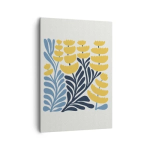 Schilderen op canvas - Zonnig bloembed - 50x70 cm