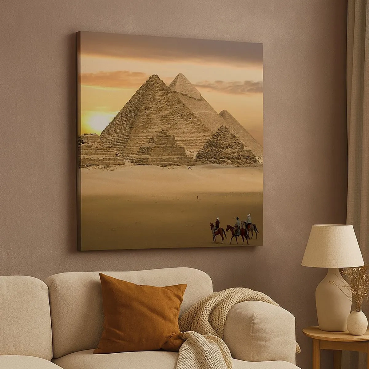 Schilderen op canvas - Geen verandering gedurende duizenden jaren - 30x30 cm